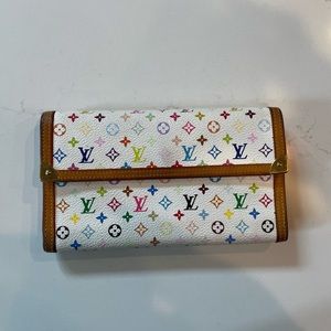 Monogram Multicolor Porte-Tresor International Wallet Murakami